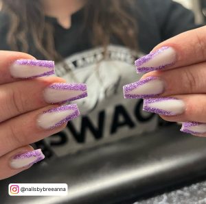 Sparkle French Tip Nail Designs