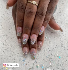 Sparkling Ombre Nails