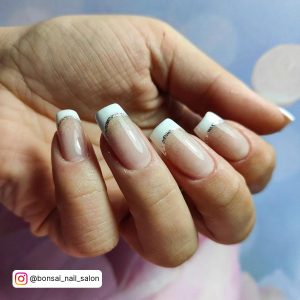 Square Acrylic Nails French Tip