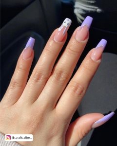 Square French Tip Nails