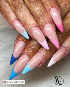 Stiletto Nails With French Tip
