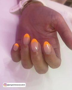 Summer Nails Pink And Orange
