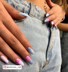 Summer Ombre Acrylic Nails
