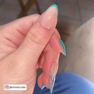 Thin French Almond Nails