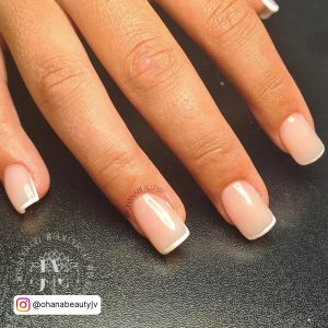 Thin French Manicure Nails