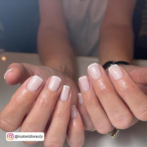 Thin White French Tip Nails