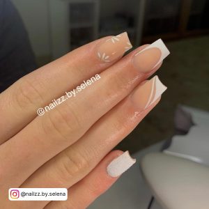 White Acrylic Nails Short