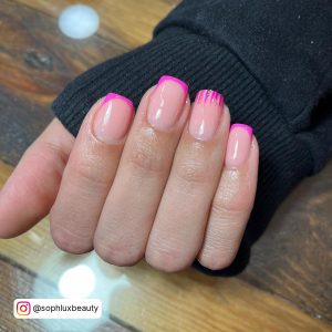 White French Tip Square Nails