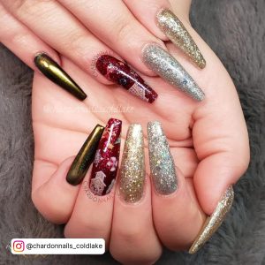 White Gold And Silver Nail Designs