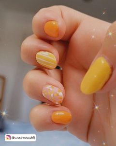 Yellow And Orange Nail Ideas