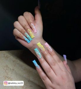 Yellow Ombre Nail Designs